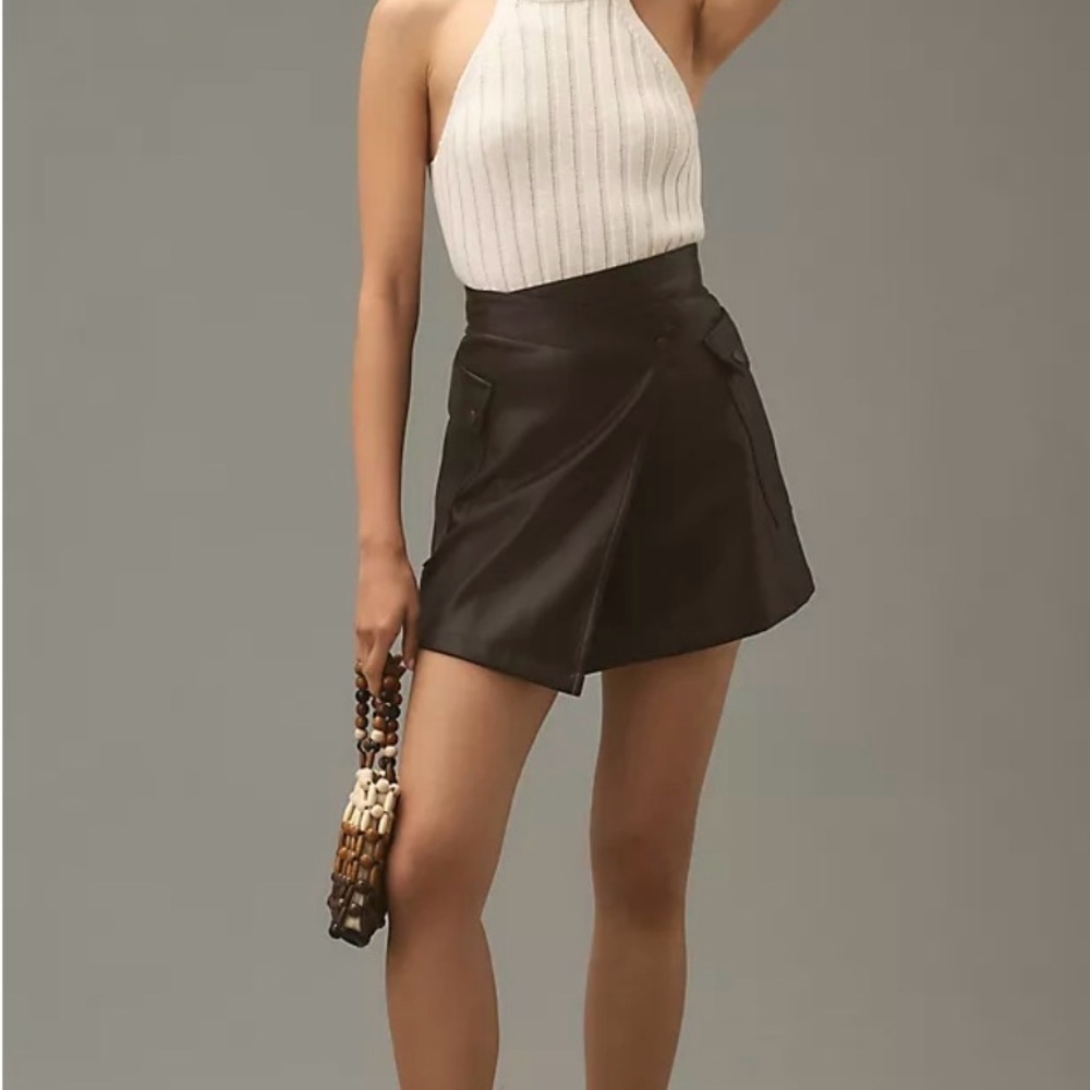 bishop + young Chocolate Wrap Skirt